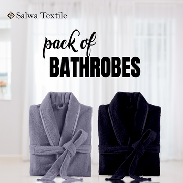 Pack of 2 - Velour Bathrobes