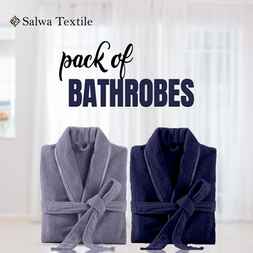 Pack of 2 - Velour Bathrobes