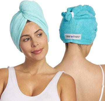 Hair Drying Turban Towel - Pack Of 2