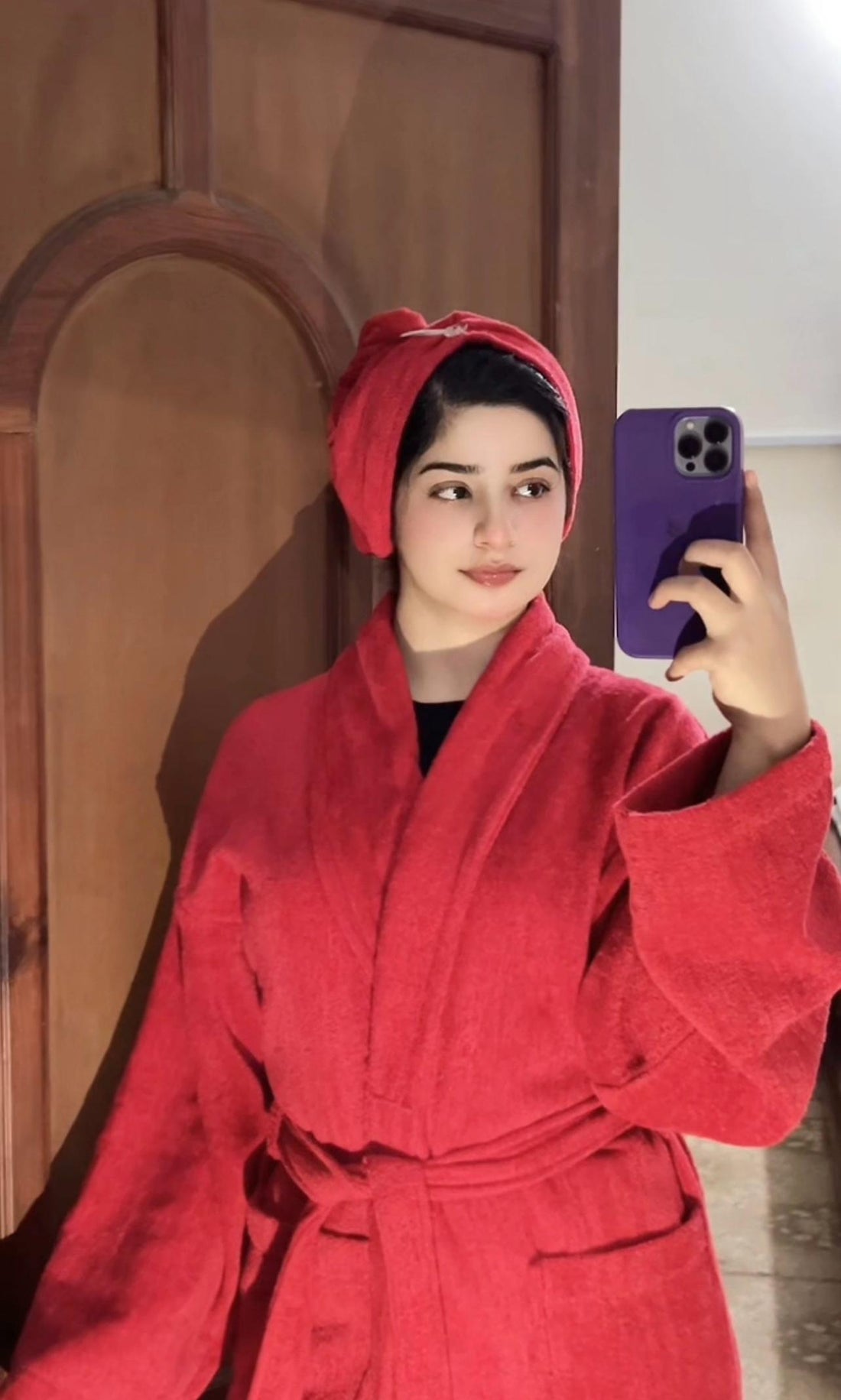 Premium Bathrobe - Red