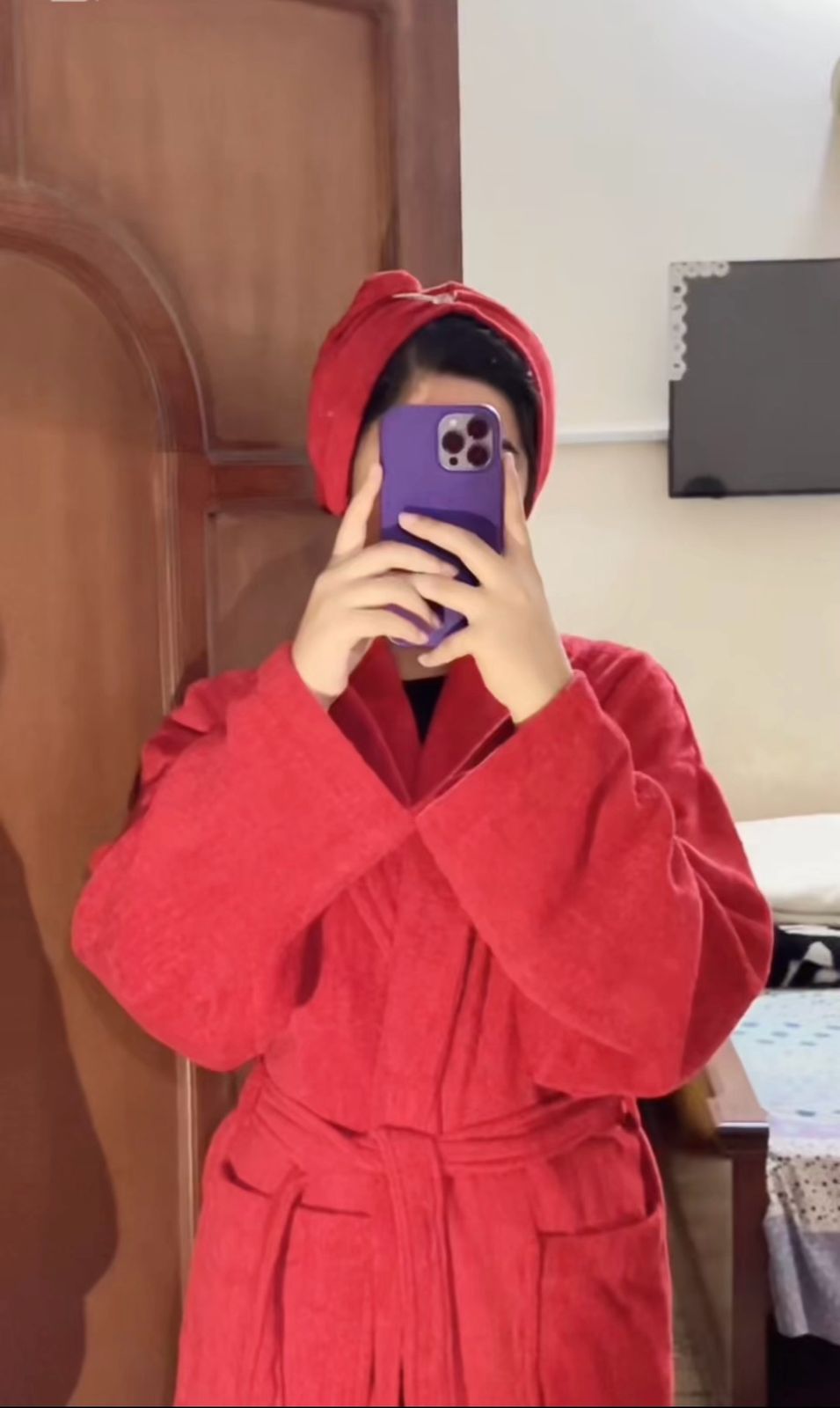 Premium Bathrobe - Red