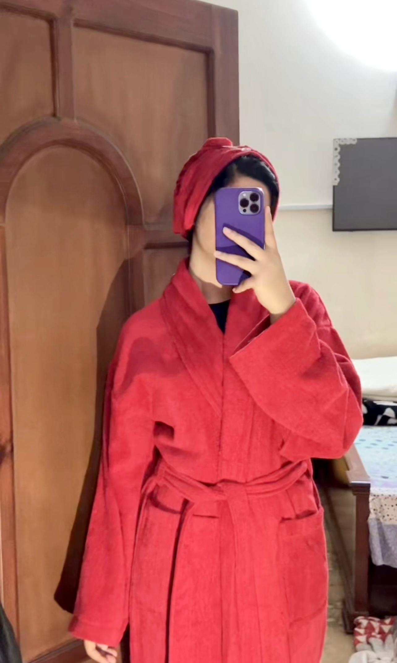 Premium Bathrobe - Red