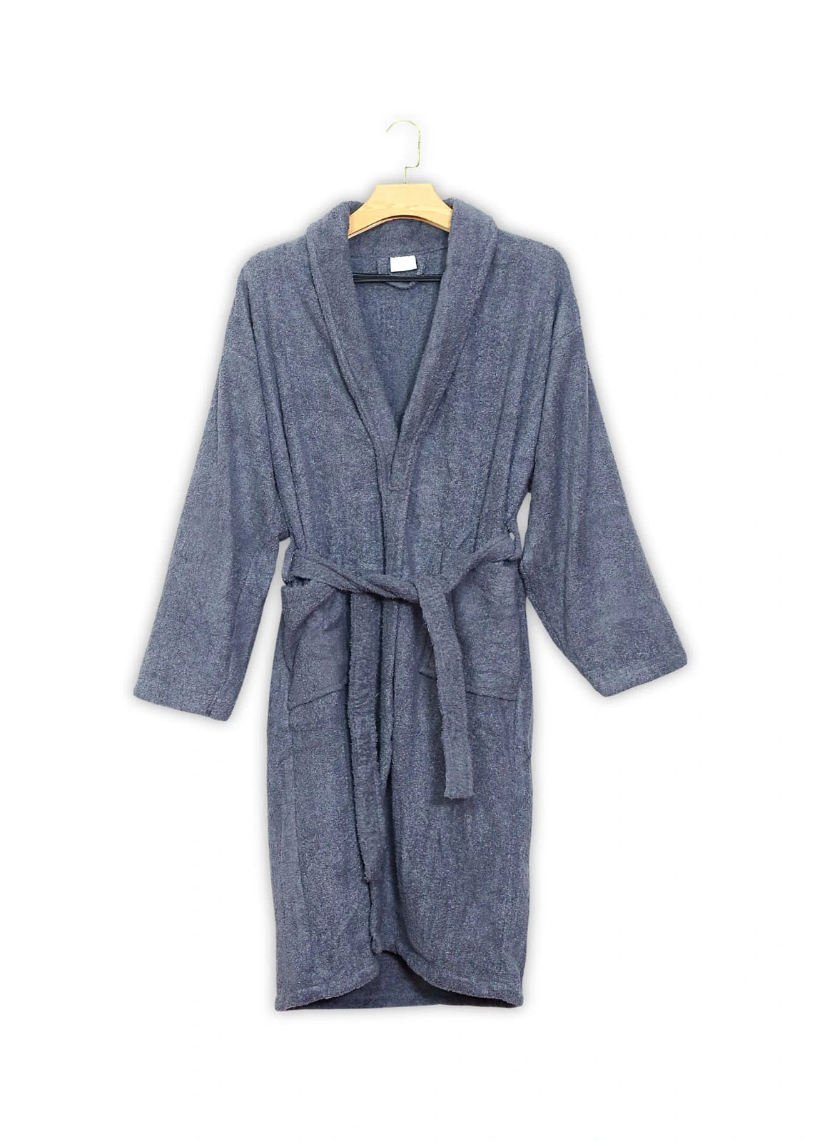 Fluffy Bathrobe Set - Grey
