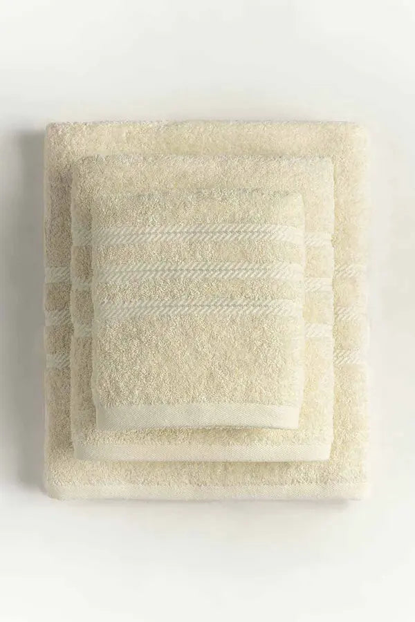 Towel Set - Cream - Pack of 3